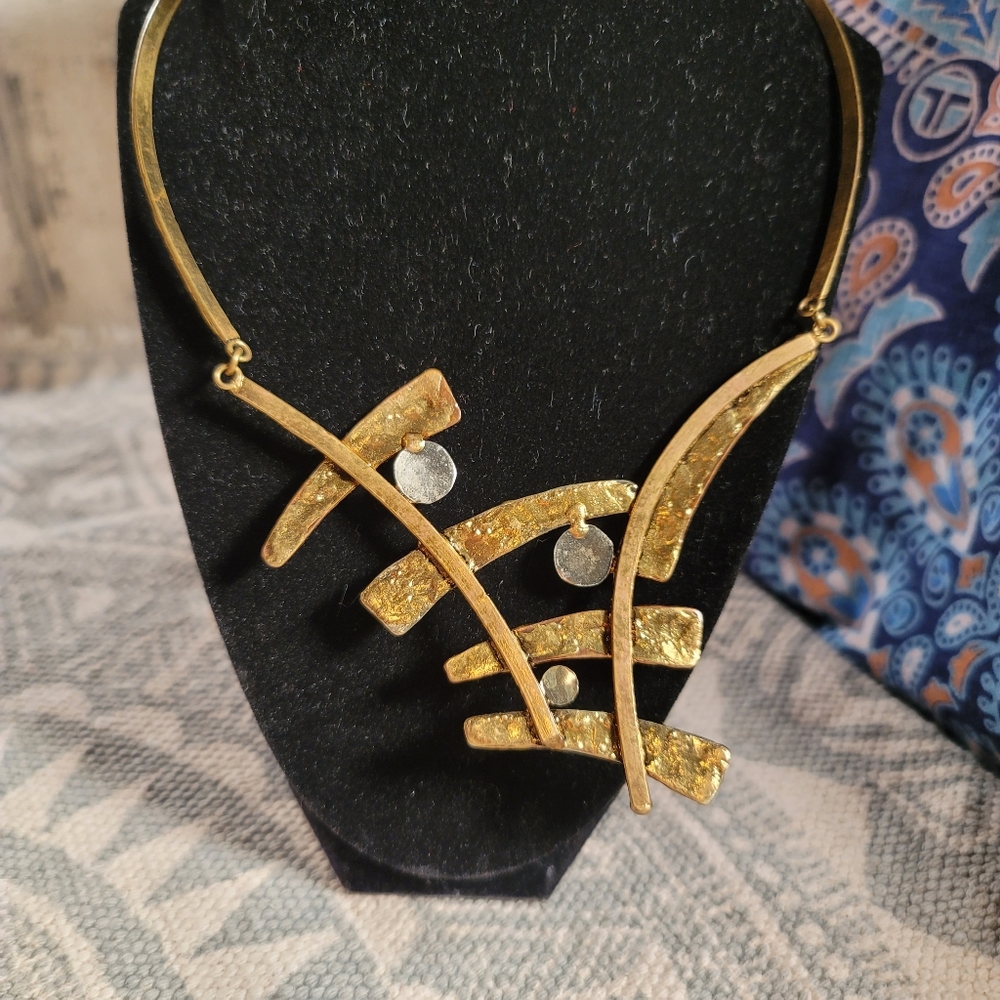 Statement Hand Crafted Necklace - image 3